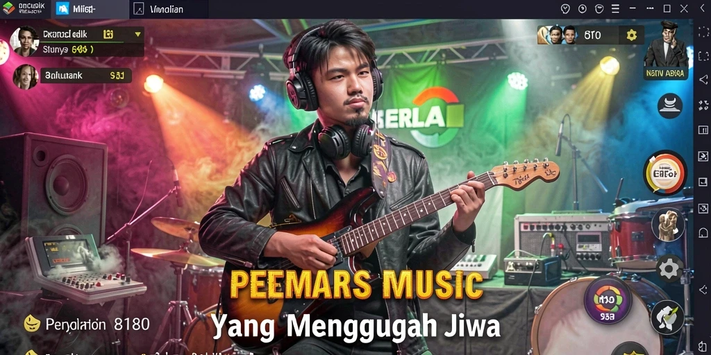 Tampilan gameplay 8180 menampilkan pengalaman bermain musik yang interaktif.