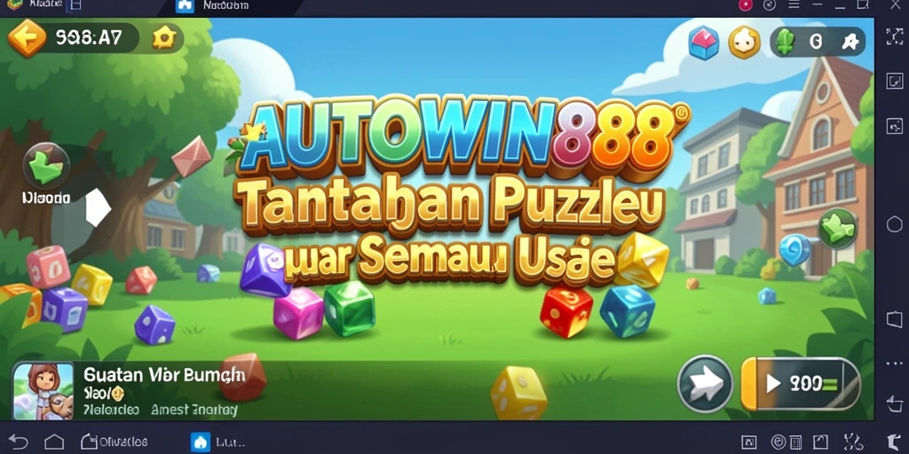 Screenshot utama AUTOWIN88 menampilkan gameplay seru dari puzzle.