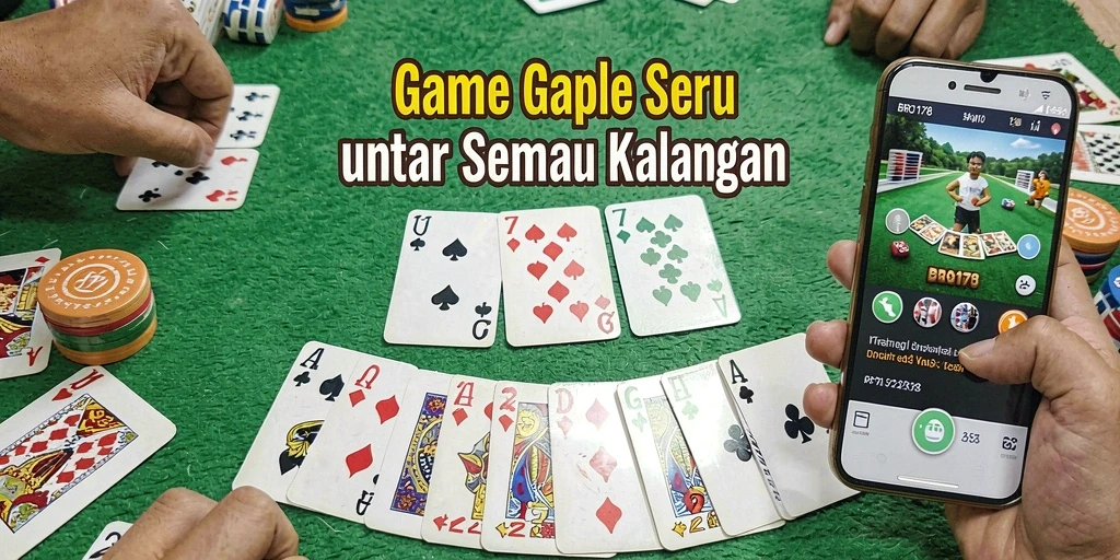 Tampilan gameplay seru dalam permainan Gaple BRO178.