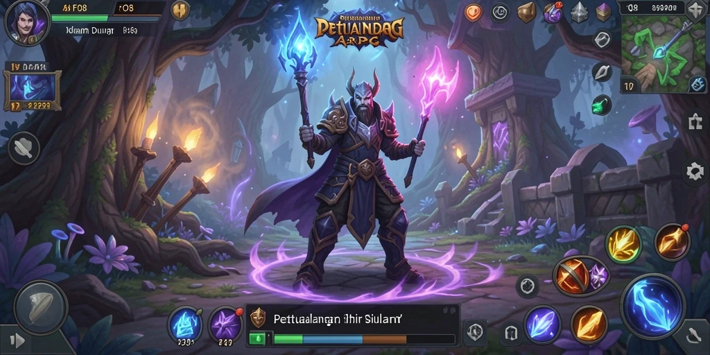 Gameplay FO8 menampilkan pertarungan dinamis di dalam dunia sihir.