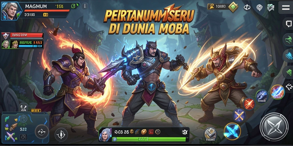 Gameplay MOBA yang intens dan menegangkan di <strong>MAGNUM188</strong>