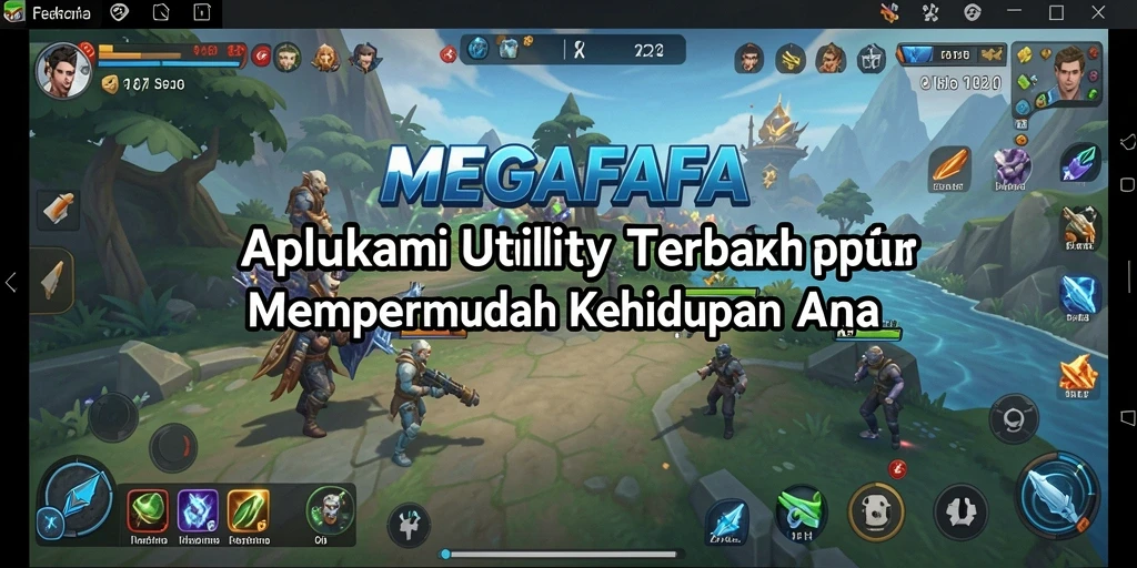 Screenshot utama MEGAFAFA menampilkan fungsi Utility yang simpel dan efektif.