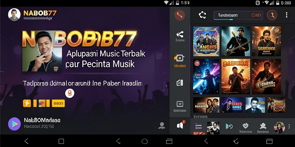Tampilan gameplay NABOB77 yang menarik dengan musik penuh energi.
