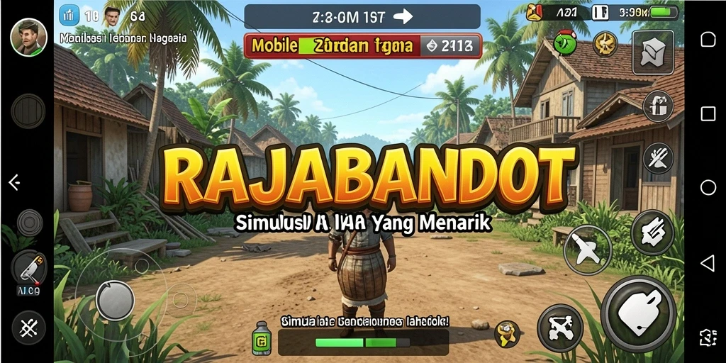 Screenshot gameplay RAJABANDOT yang menampilkan interaksi karakter dan lingkungan.
